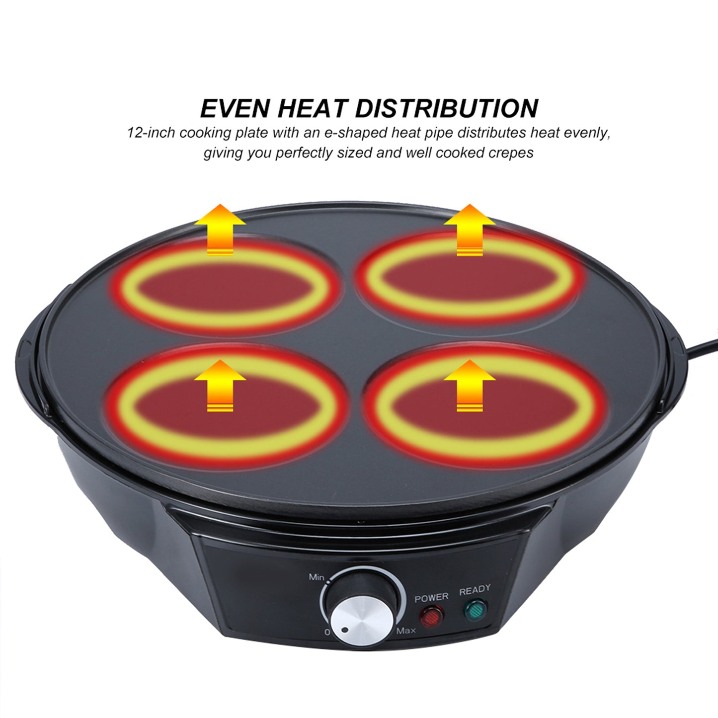 Crêpière électrique multifonctionnelle à 4 trous, antiadhésive, pour œufs, omelette, tarte, crêpes, ustensiles de cuisine, fournitures de cuisine, EU 220-240V