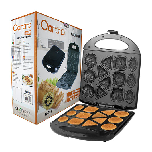 Machine Oanana pour réaliser 13 mini galettes chaudes avec motifs, 1400 watts lv-559