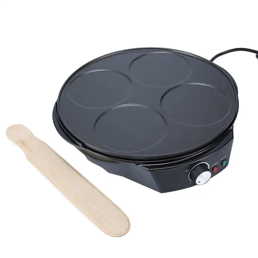 Crêpière électrique multifonctionnelle à 4 trous, antiadhésive, pour œufs, omelette, tarte, crêpes, ustensiles de cuisine, fournitures de cuisine, EU 220-240V