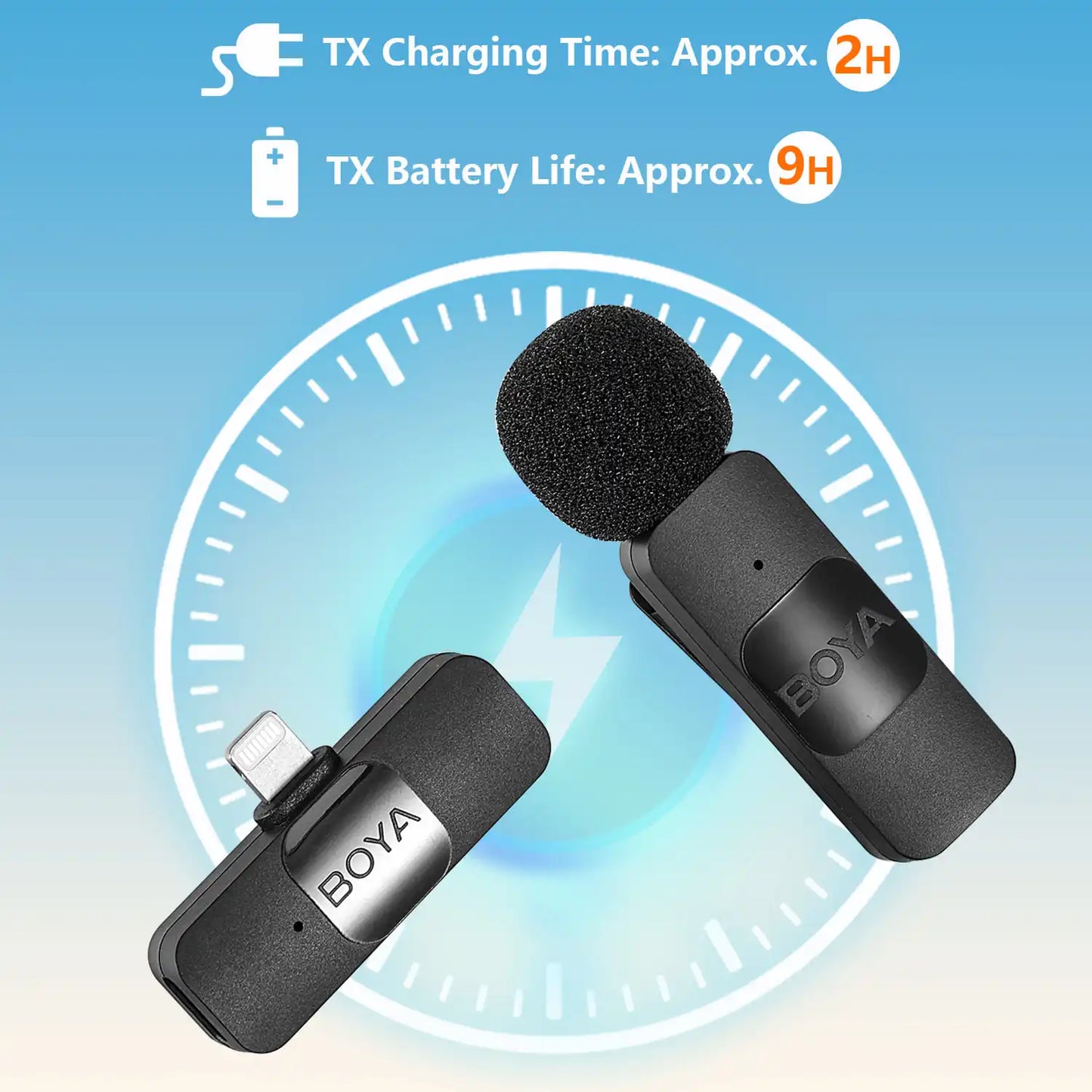 Mini microphone pour iPhone iPad Android diffusion en direct jeu enregistrement Interview Vlog